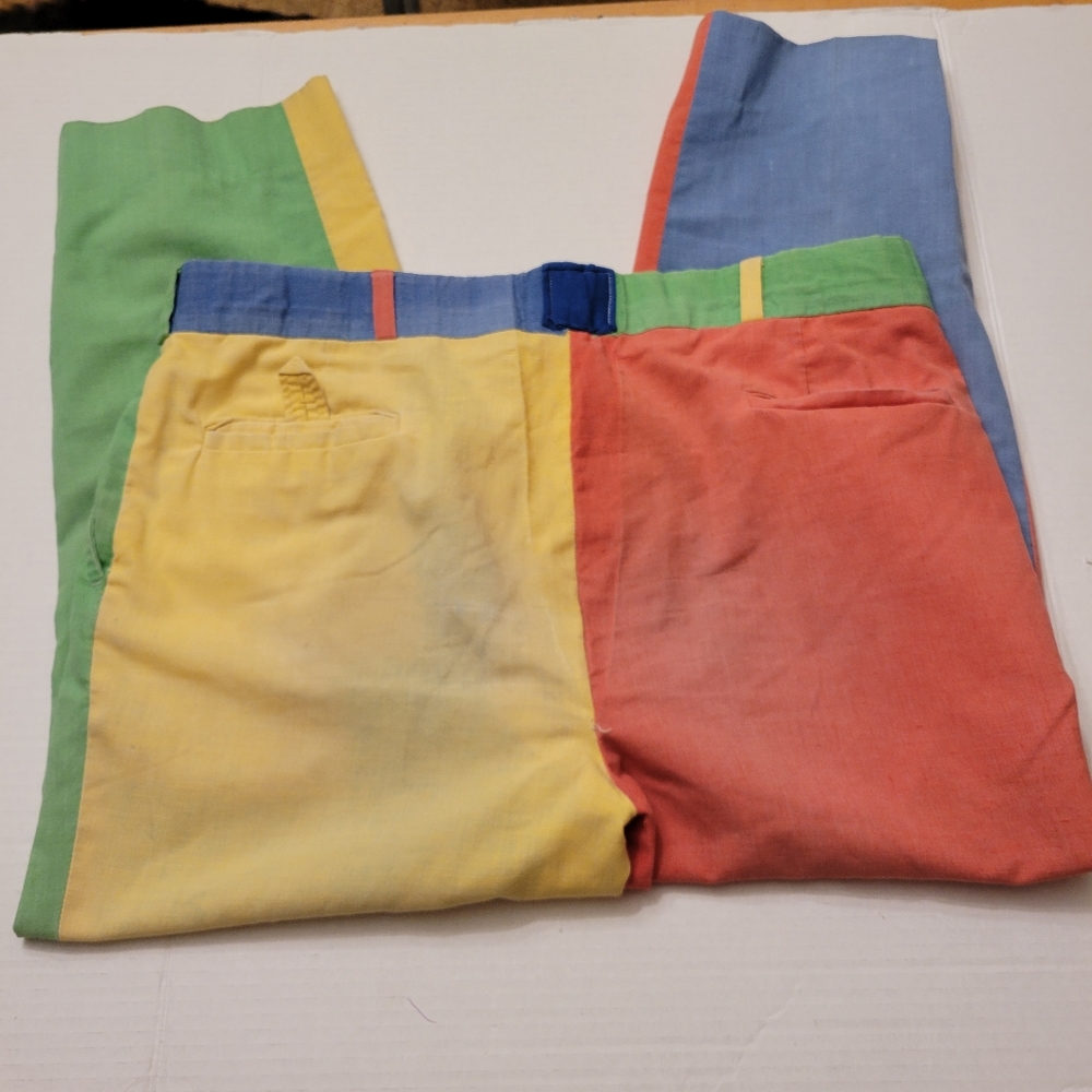 Womens 1990s Vintage Talbots Quad Colored Slacks 19" Waist - Picture 5 of 7